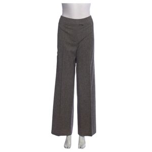 Burberry London Gray Wool Wide Leg Pants